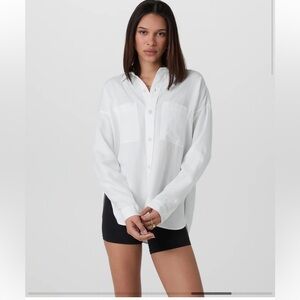 Vuori Trestles Twill Button Up-White-NWT